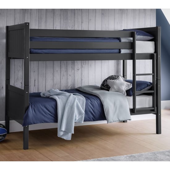 Bandit Wooden Bunk Bed In Anthracite