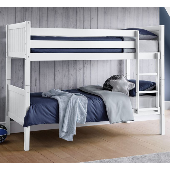 Photo of Bandit wooden bunk bed in white