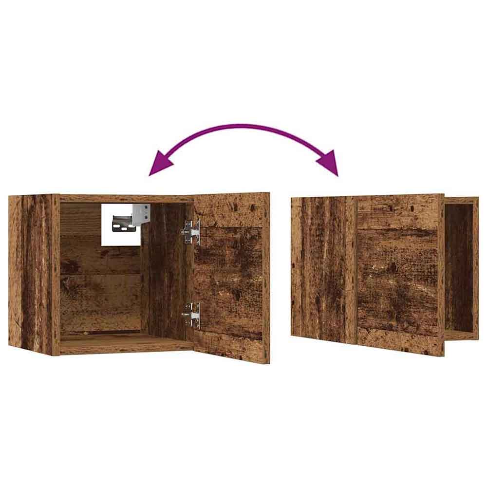Beaverton 120cm Wooden 6 Piece Entertainment Unit In Brown