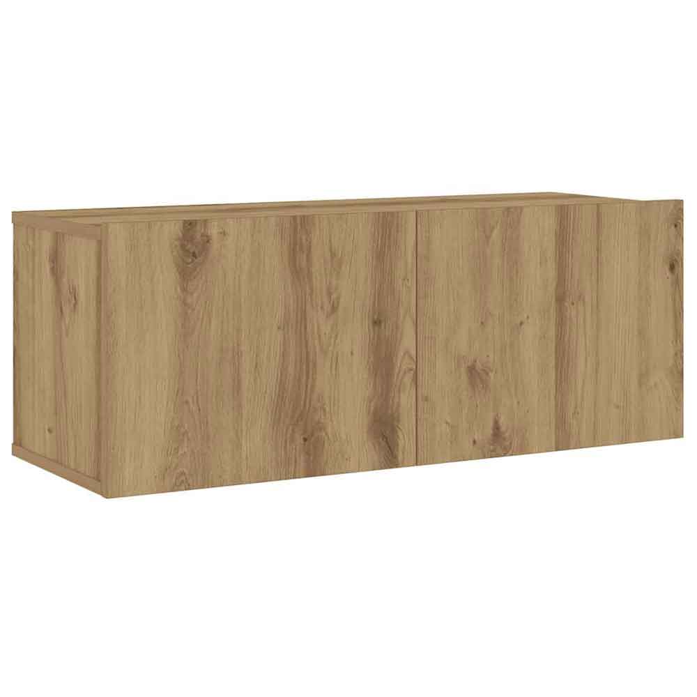 Beaverton 160cm Wooden 6 Piece Entertainment Unit In Artisan Oak