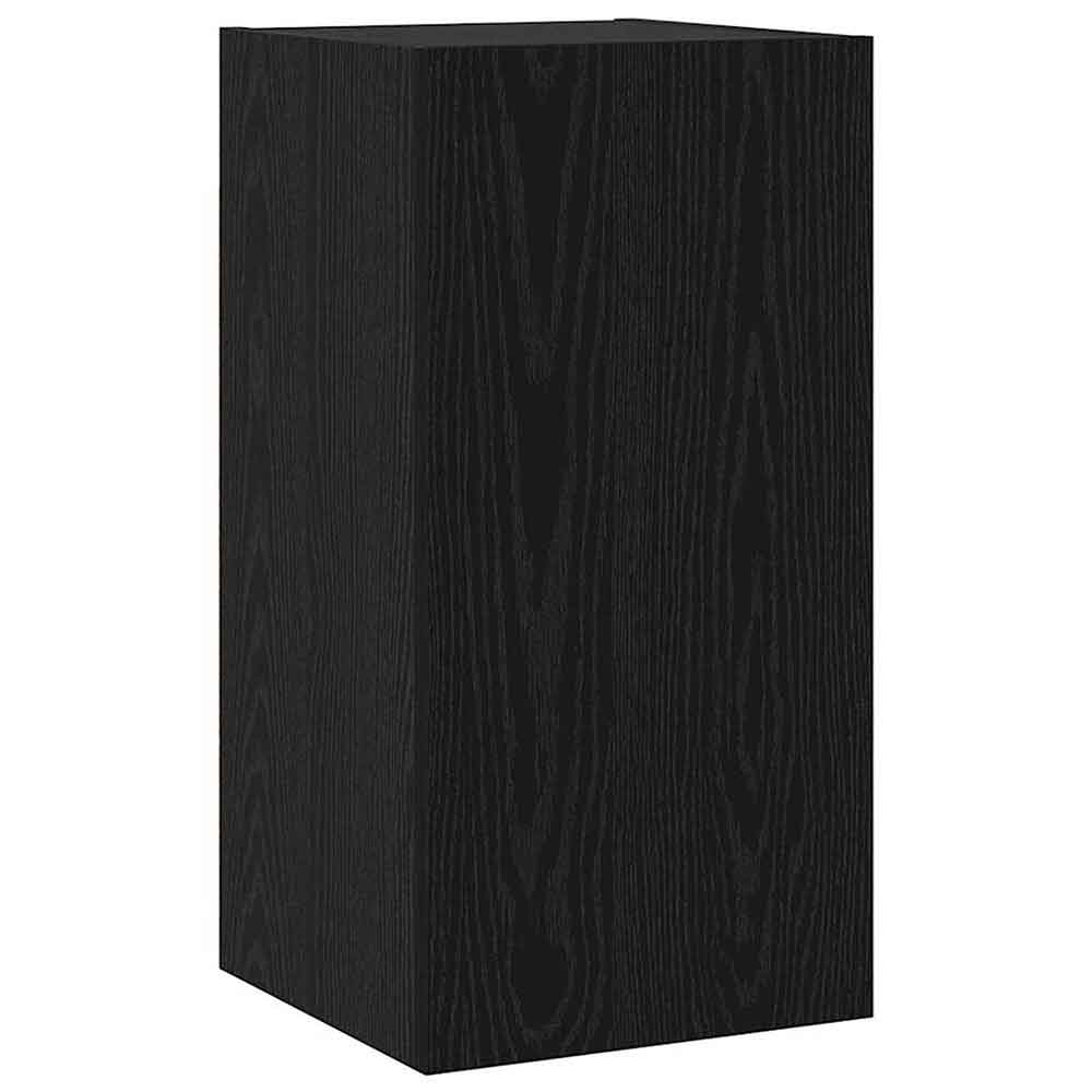 Beaverton 60cm Wooden 3 Piece Entertainment Unit In Black Oak
