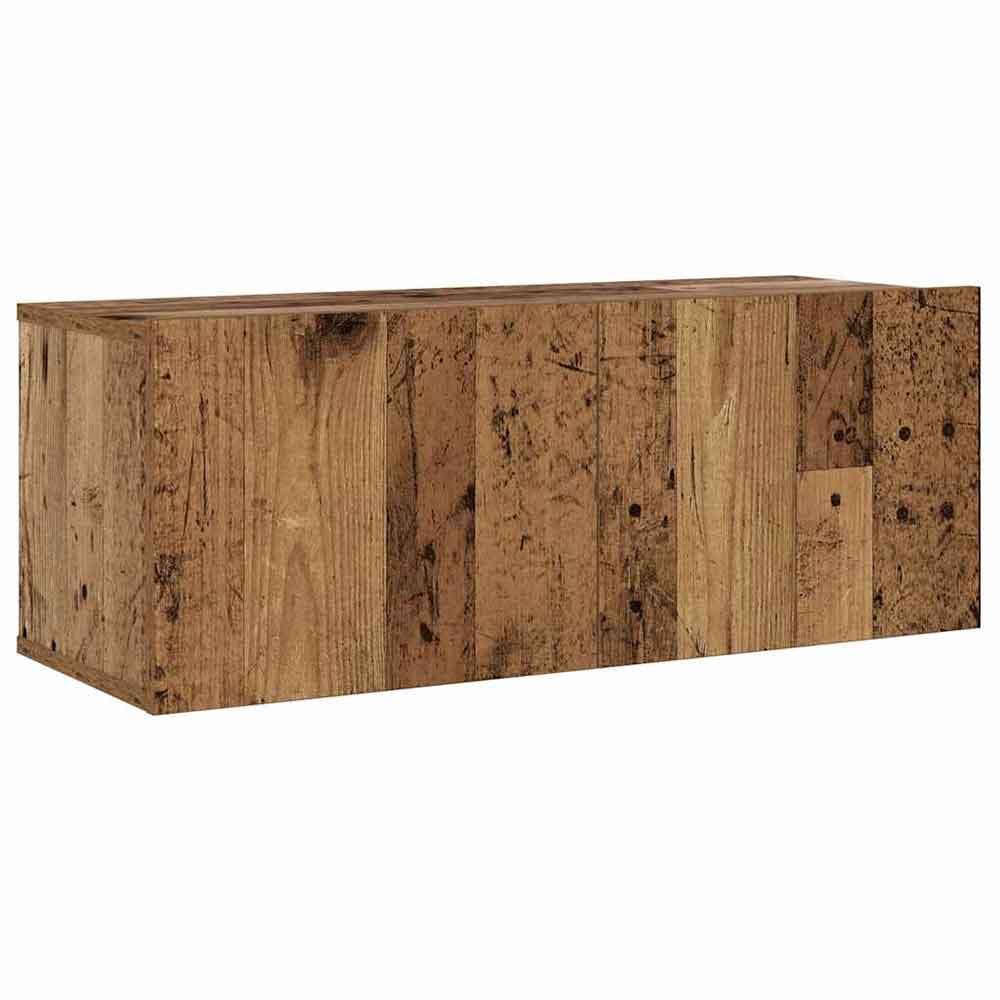 Beaverton 80cm Wooden 3 Piece Entertainment Unit In Brown