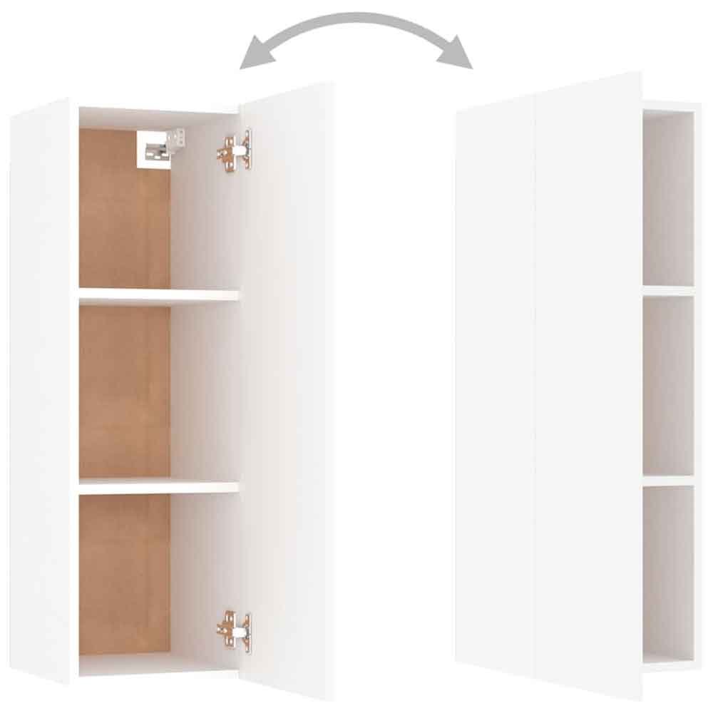 Beaverton 80cm Wooden 3 Piece Entertainment Unit In White
