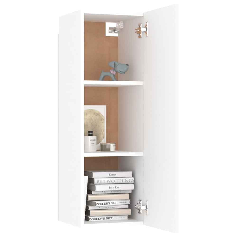Beaverton 80cm Wooden 4 Piece Entertainment Unit In White