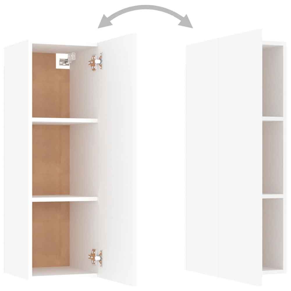 Beaverton 80cm Wooden 4 Piece Entertainment Unit In White
