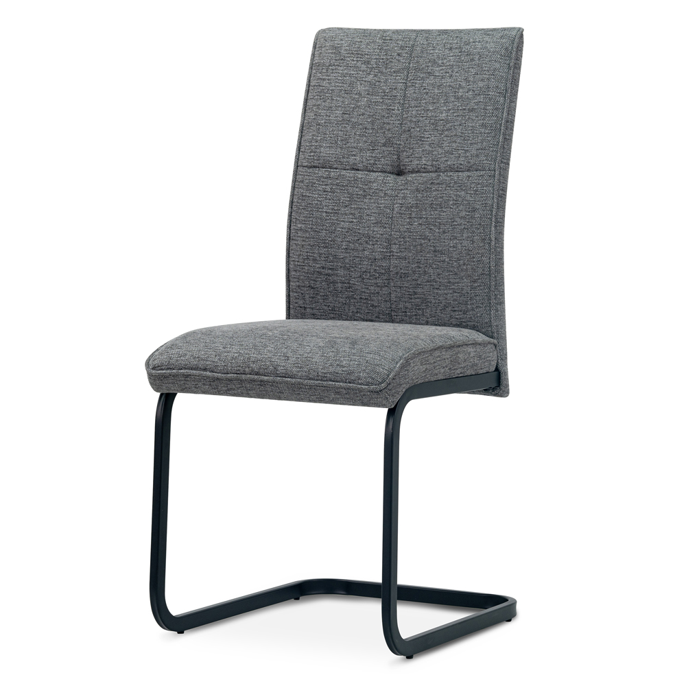 Bedford Sintered Stone Top Dining Table With 6 Vauxhall Chairs In Dark Grey