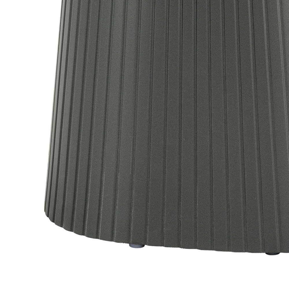 Bedford Square Sintered Stone Top End Table In Grey