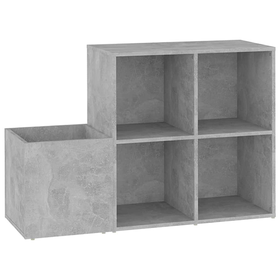 Bedros Wooden Hallway Shoe Storage Cabinet In Concrete Effect