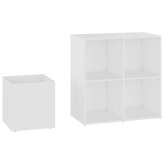 Bedros Wooden Hallway Shoe Storage Cabinet In White