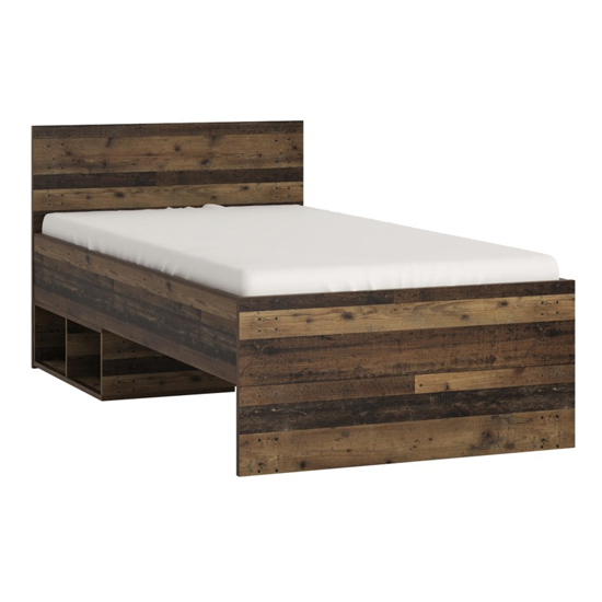Beeston Wooden Small Single Bed In Walnut