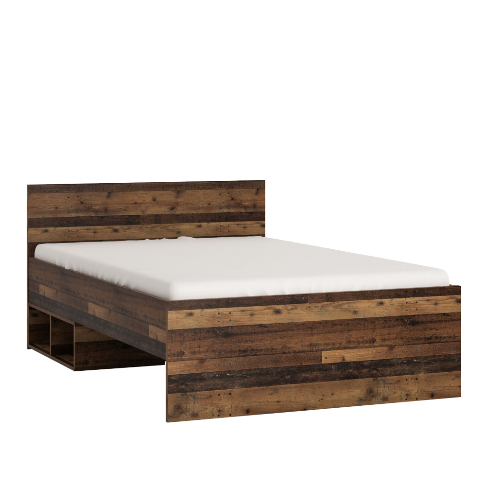 Beeston Wooden Large Single Bed In Walnut