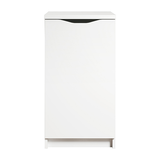 Beile Wooden Desk Container With 1 Door In White_5