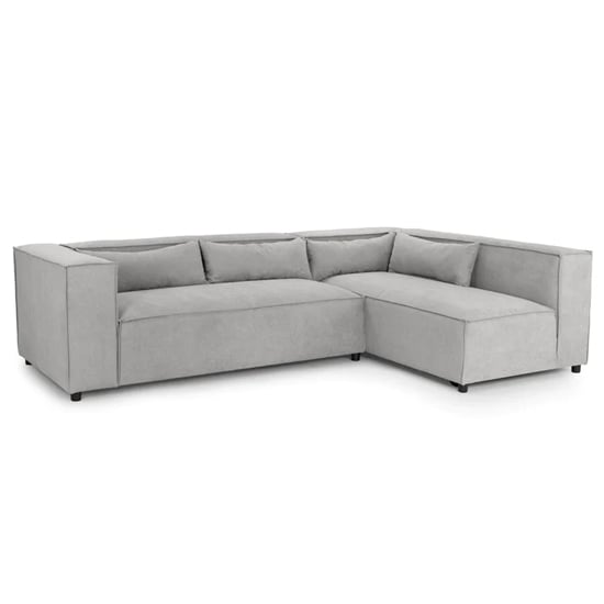 Beilla Polyster Fabric Corner Sofa Universal In Grey