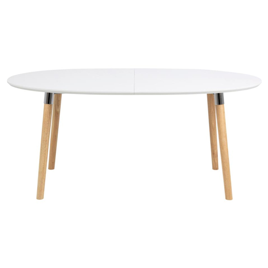 Belani Extending Wooden Dining Table In White With Oak Legs_3