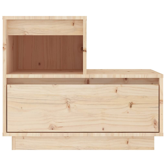 Belay Pinewood Bedside Cabinet With 1 Drawer In Natural