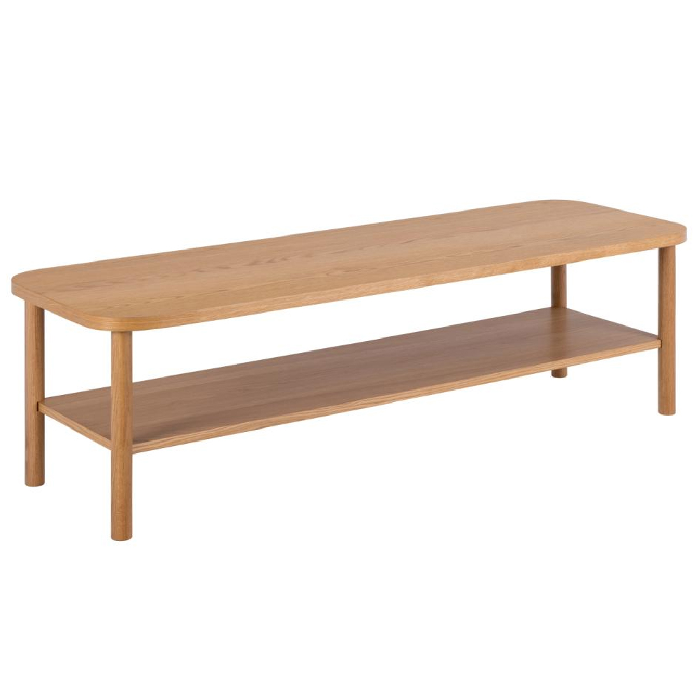 Belcourt Wooden Rectangular Coffee Table In Oak