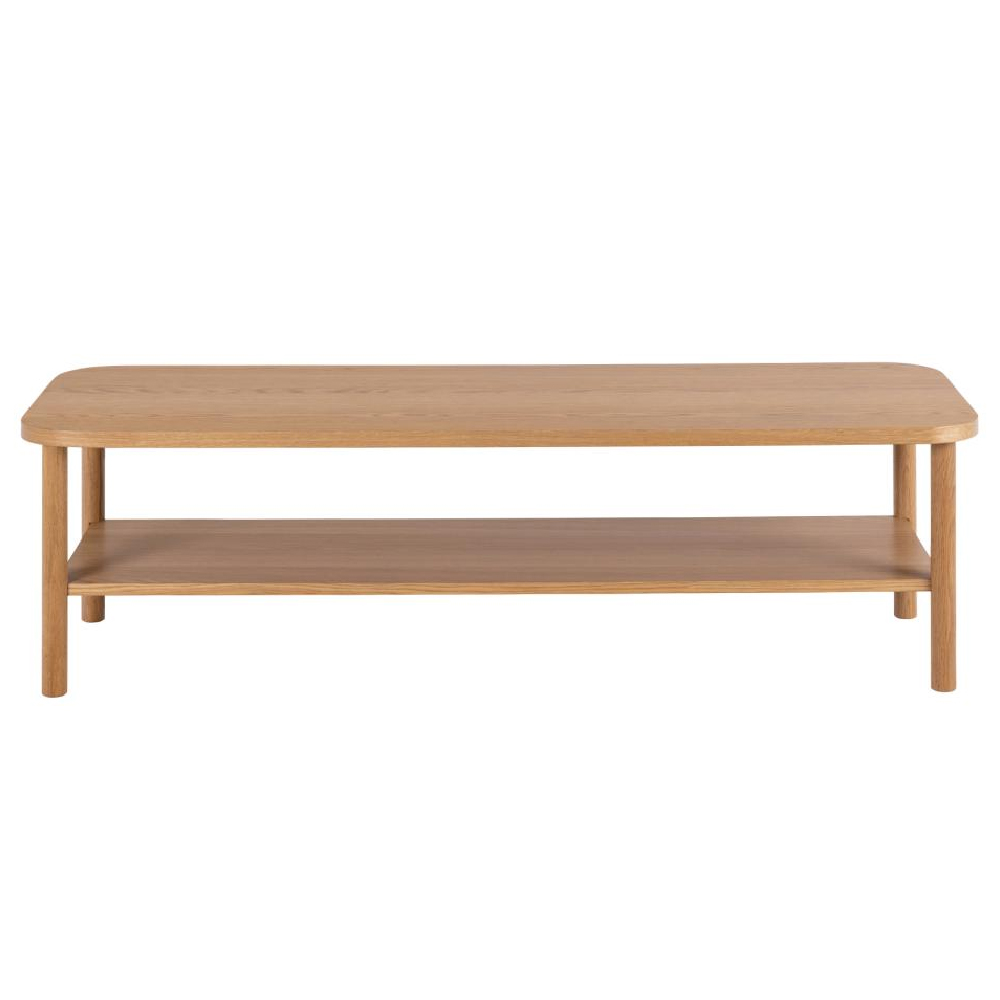 Belcourt Wooden Rectangular Coffee Table In Oak