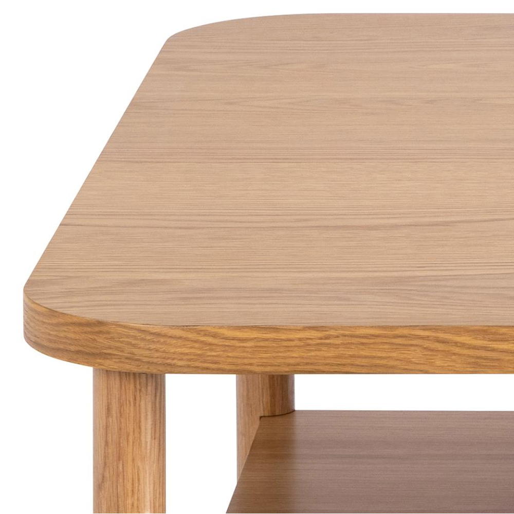 Belcourt Wooden Square Coffee Table - Oak
