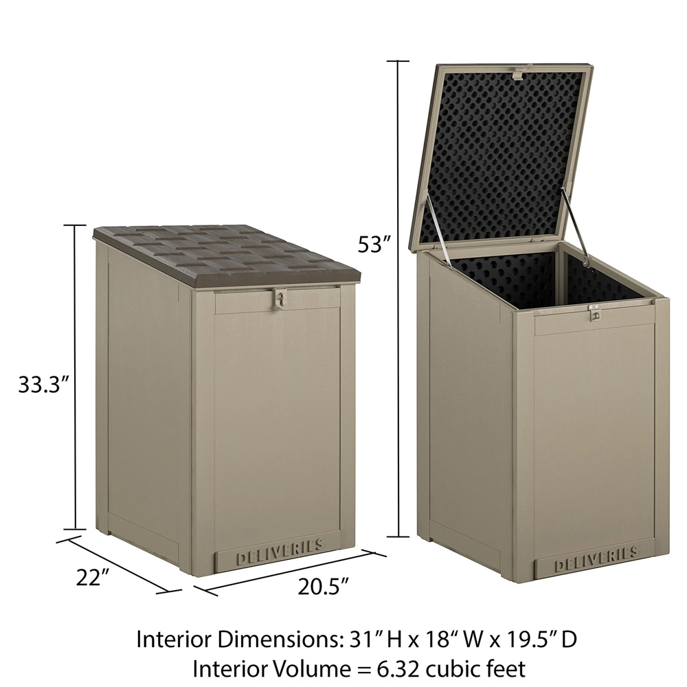 Belcourt Wooden Storage Box In Tan