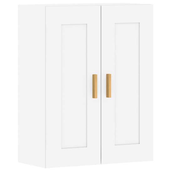Belek Wooden Wall Mounted Sideboard With 4 Doors In White