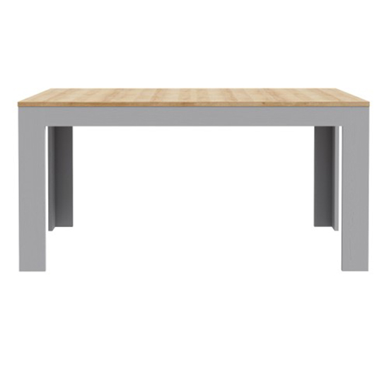 Belgin Wooden Extending Dining Table In Grey And Oak