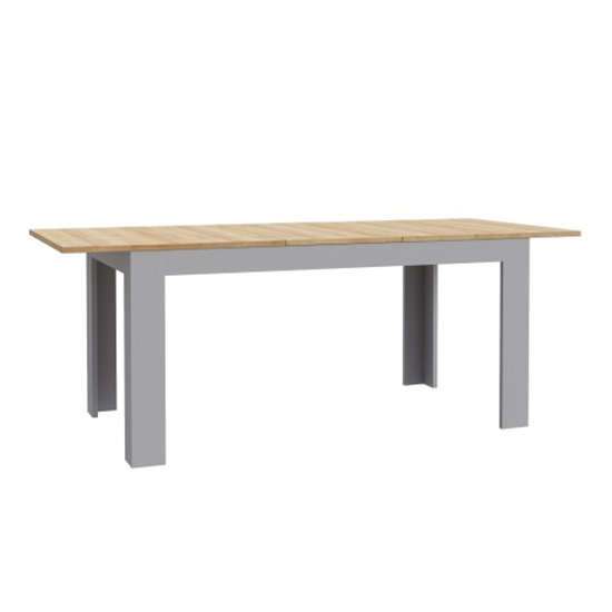 Product photograph of Belgin Extending Dining Table In Riviera Oak And Grey Oak from Furniture in Fashion