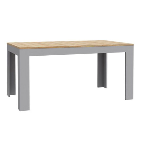 Belgin Wooden Extending Dining Table In Grey And Oak