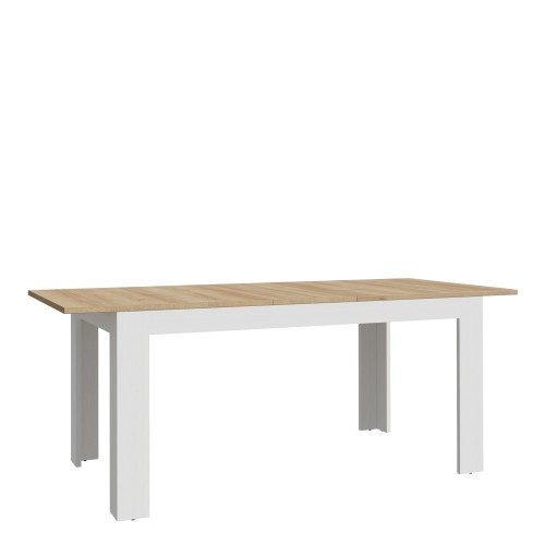 Belgin Wooden Extending Dining Table In White And Oak