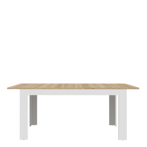 Belgin Wooden Extending Dining Table In White And Oak