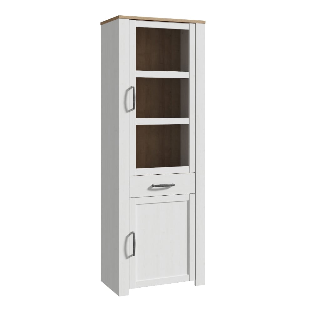 Read more about Belgin wooden display cabinet with 2 doors in white oak