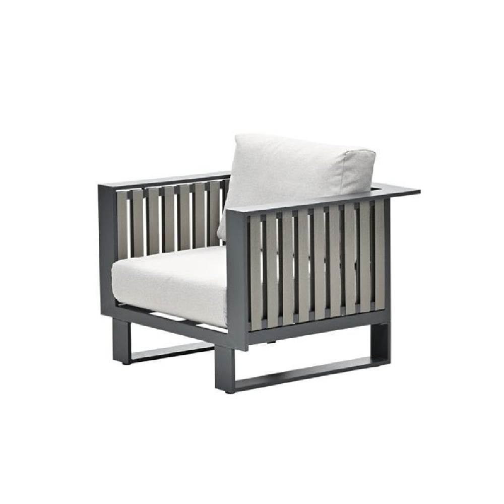 Belgrade Aluminium Corner Garden Lounge Set In Desert Sand