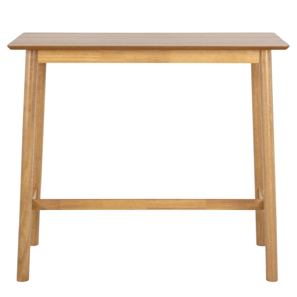 Belgrade Wooden Rectangular Bar Table In Matt Oak
