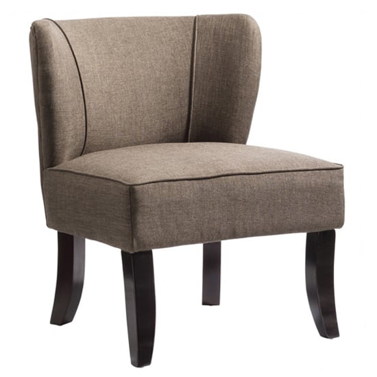 Photo of Belicia fabric bedroom chair in beige