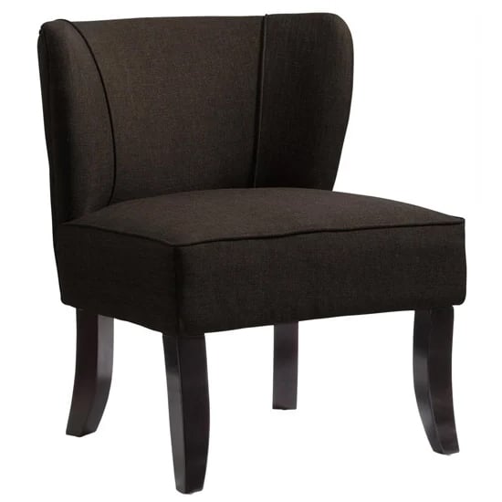 Belicia Fabric Bedroom Chair In Brown