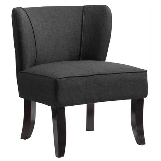 Photo of Belicia fabric bedroom chair in grey