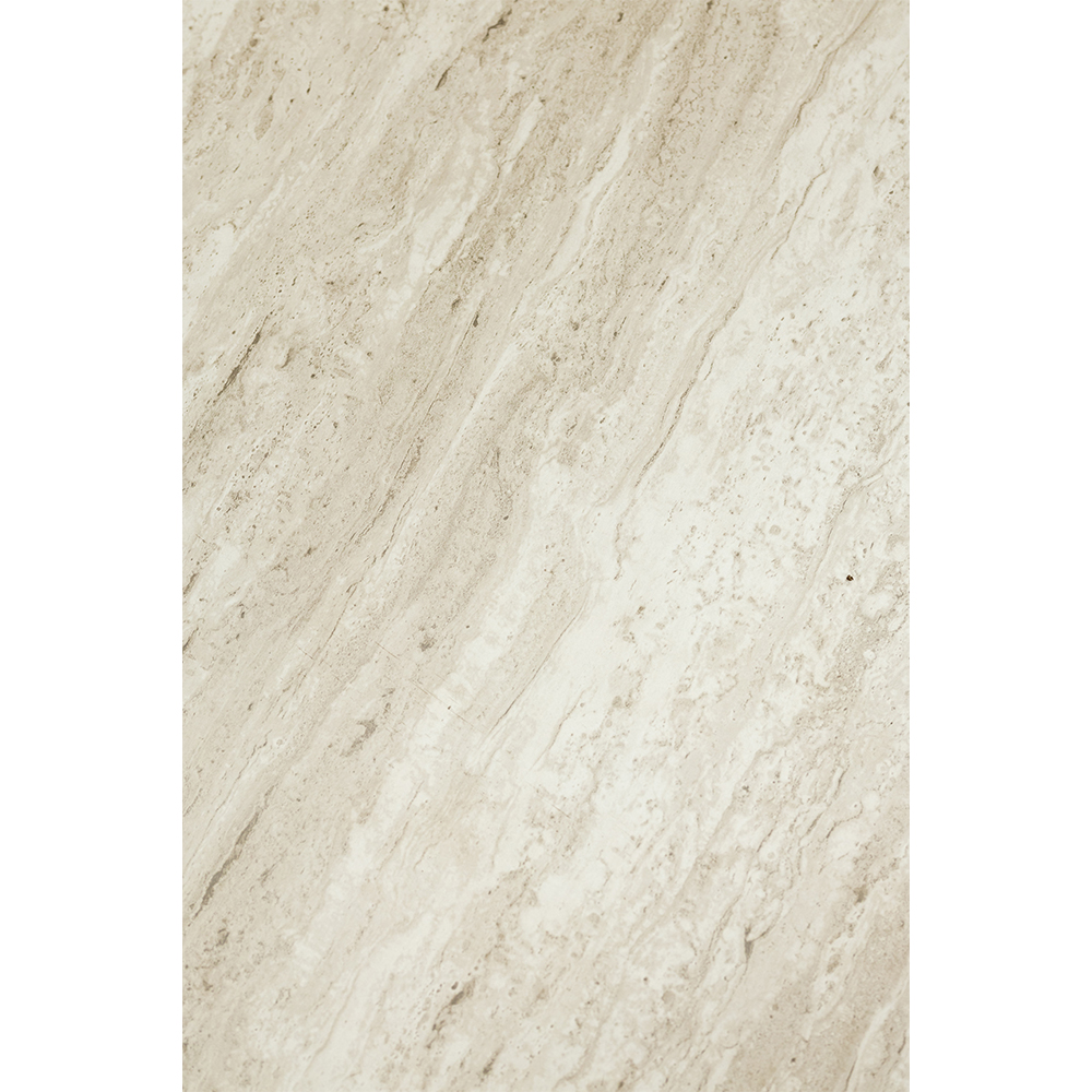 Belize Travertine Marble Effect Small Wooden Dining Table with 4 Neyo Grey Chairs
