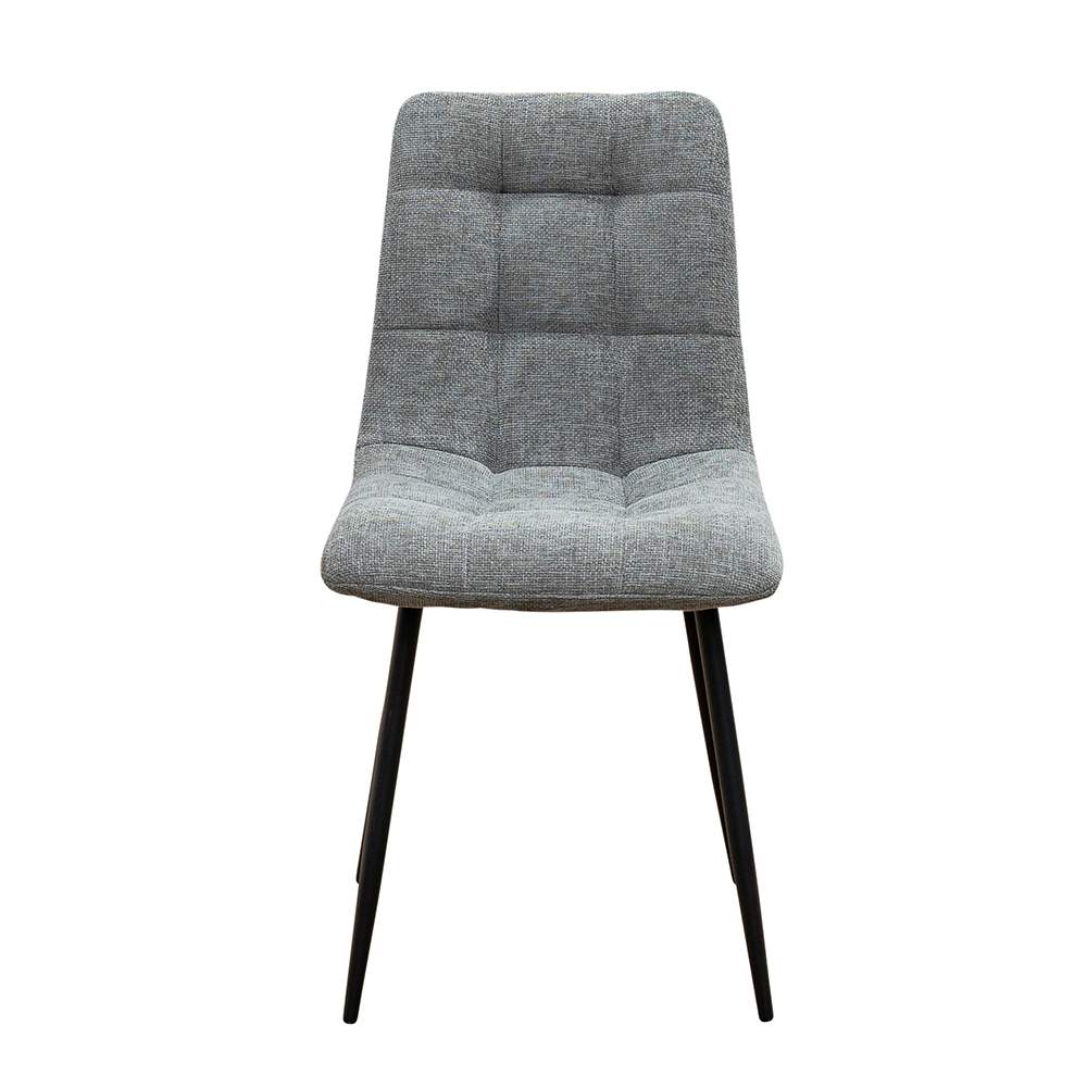 Belize Travertine Marble Effect Small Wooden Dining Table with 4 Neyo Grey Chairs