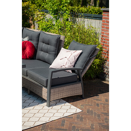 Bella Lounge Dining Set In Vintage Willow With Charcoal Frame_7