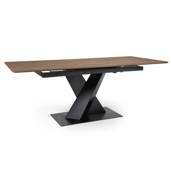 Product photograph of Bella Wooden Extending Dining Table In Light Walnut from Furniture in Fashion