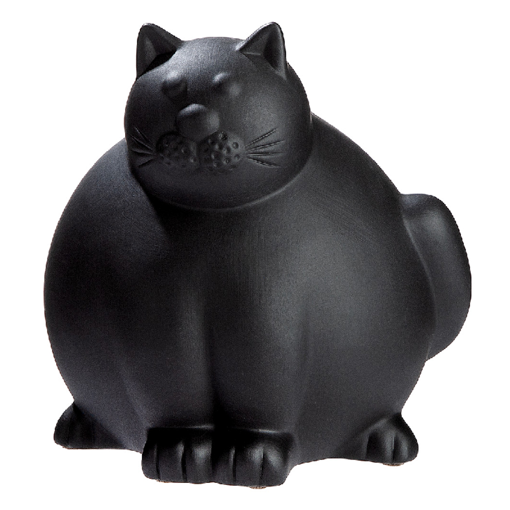 Bellano Ceramic Cat Sculpture In Black