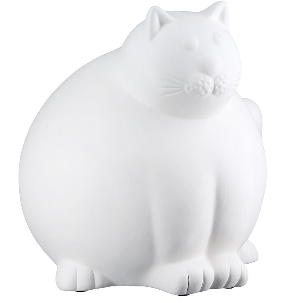 Bellano Ceramic Cat Sculpture In White