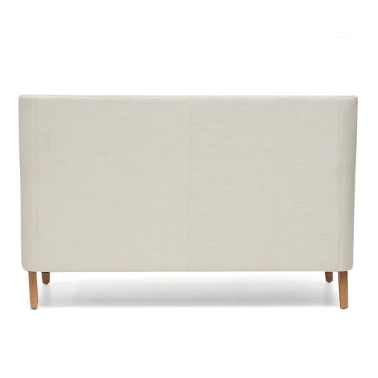 Ballark Fabric Upholstered 2 Seater Sofa In Ivory_3