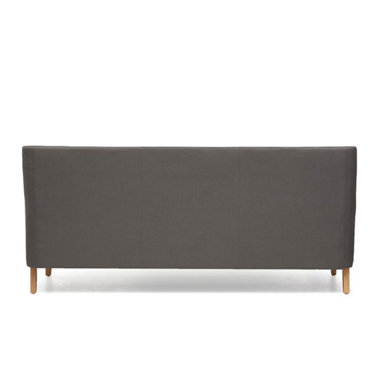 Ballark Fabric Upholstered 3 Seater Sofa In Grey_7