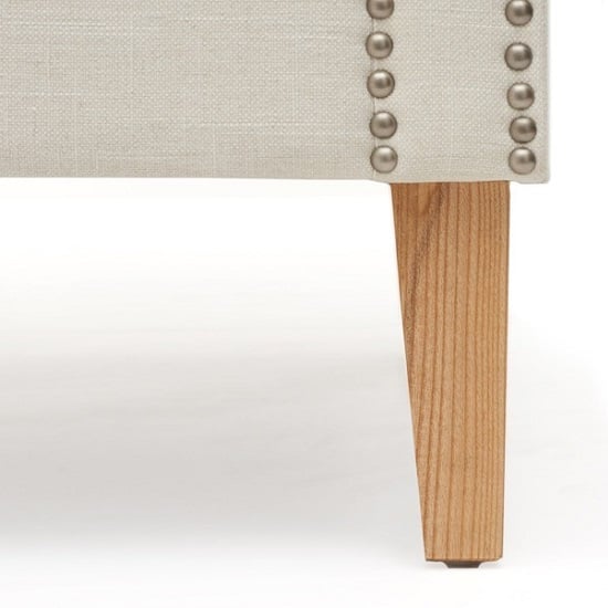 Ballark Fabric Upholstered 3 Seater Sofa In Ivory_6
