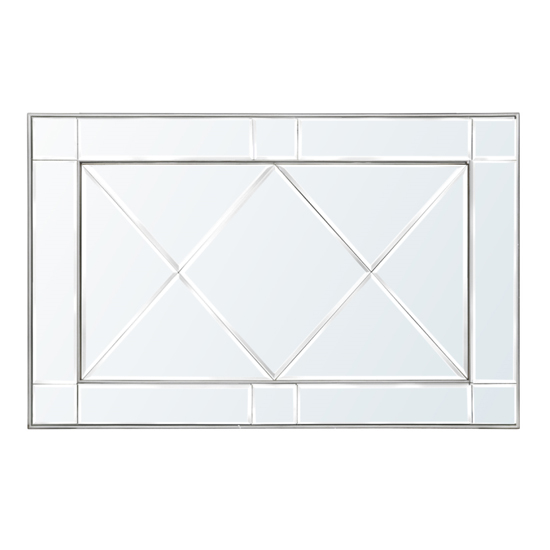 Product photograph of Belle Wall Mirror With Silver Wooden Frame from Furniture in Fashion