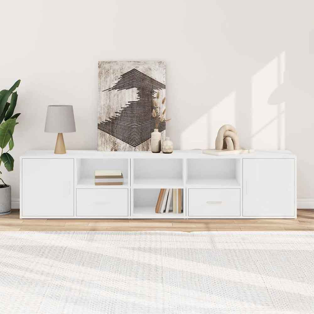 Belleville Large Wooden Sideboard TV Stand In White