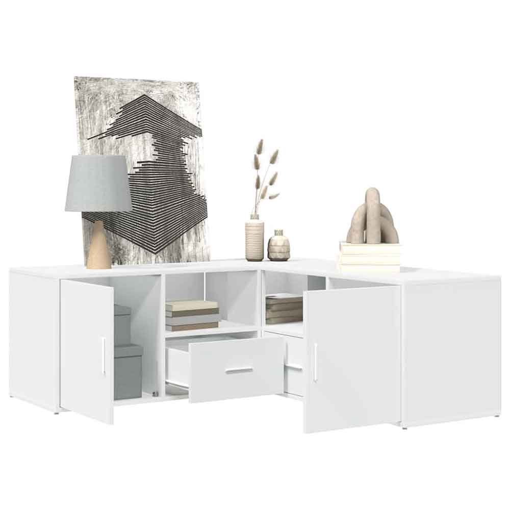 Belleville Large Wooden Sideboard TV Stand In White