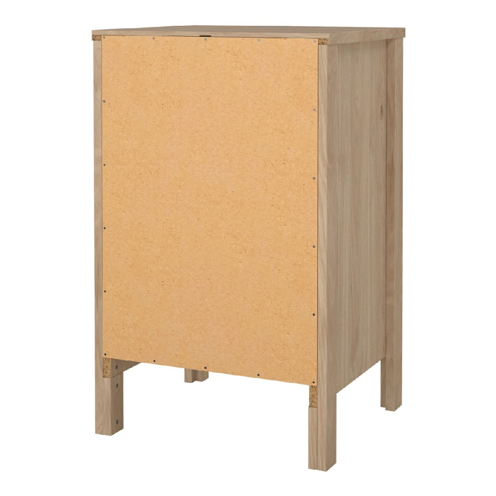 Bellevue Wooden Bedside Cabinet With 3 Drawers In Oak