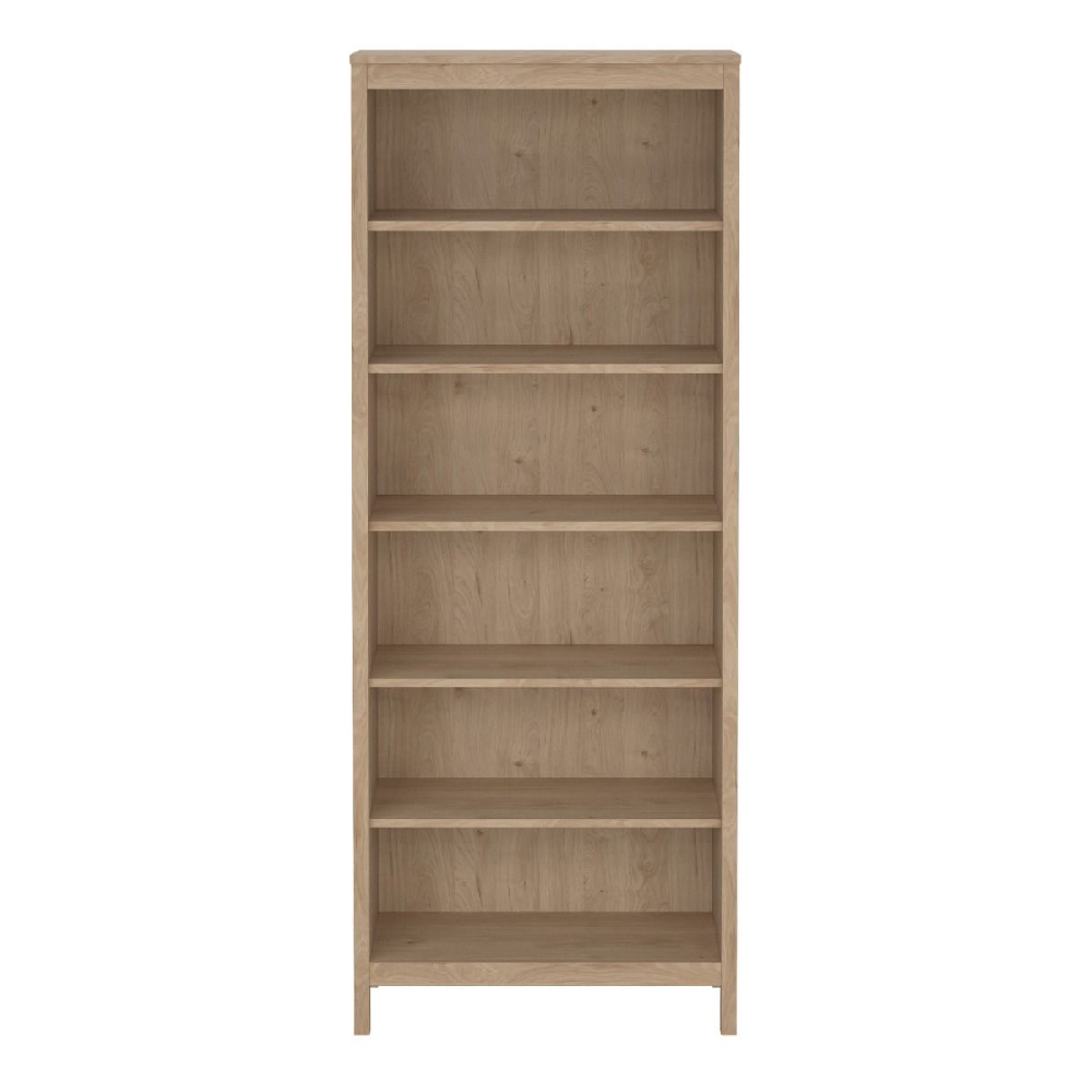 Bellevue Wooden Bookcase With 6 Shelves In Oak