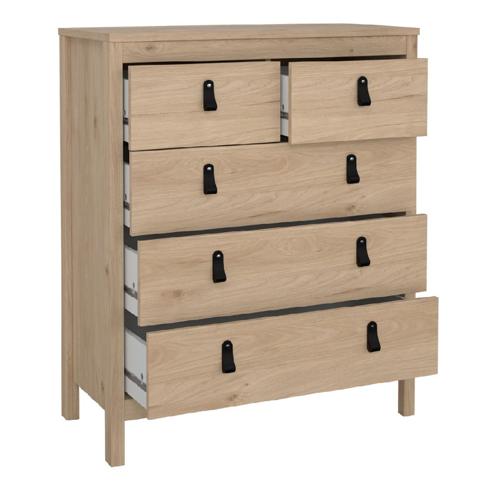 Bellevue Wooden Chest Of 5 Drawers In Oak